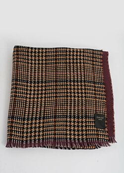 Camel Houndstooth scarf Gaudì Fashion