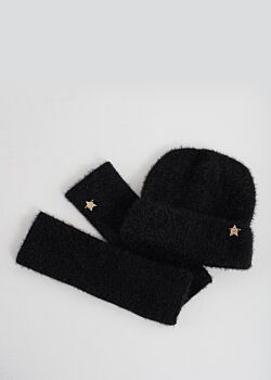 Matching beanie hat and fingerless sleeve gloves Gaudì Fashion