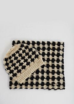 Black/cream Matching hat and scarf Gaudì Fashion