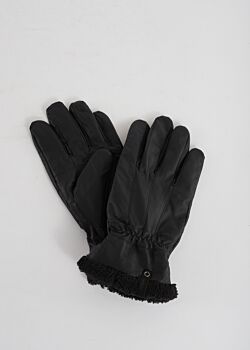 Black Leather gloves Gaudì Fashion