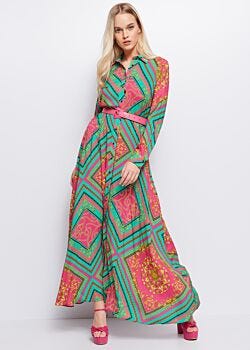 Bandana Print Dress with patterned print Gaudì Jeans