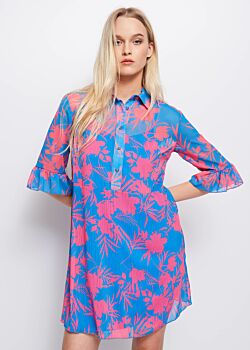 Flower Print 3945-24 Dress with tropical print Gaudì Jeans
