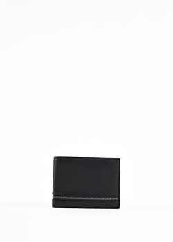 Black E Leather wallet Gaudì Fashion
