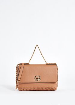 Faux-leather crossbody bag with logo Gaudì Fashion