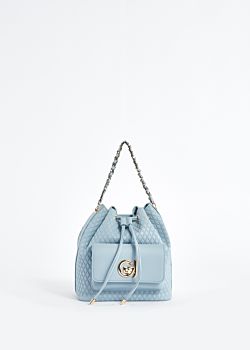 Faux-leather bucket bag with diamond pattern Gaudì Fashion