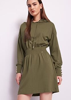 Elmwood Abito verde con cappuccio Gaudì Jeans