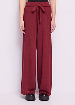 Rhubarb Lurex knit trousers Gaudì Jeans