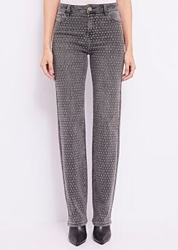 Unico Straight jeans with rhinestones Gaudì Jeans