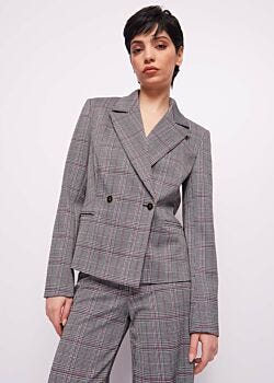 Check Black-white-se Blazer check jacquard Gaudì Jeans