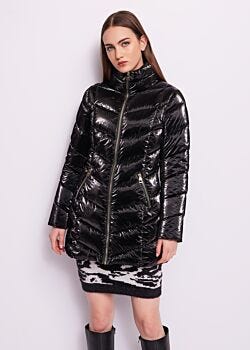 Black Black nylon down jacket Gaudì Jeans
