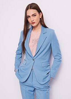 Cool Blue Blazer azzurro elasticizzato Gaudì Jeans