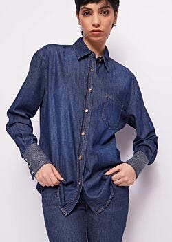 Unico Camicia in denim di cotone Gaudì Jeans