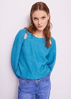 Diva Blue Blue crewneck jumper Gaudì Jeans