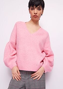 Sea Pink Jersey rosa acanalado fino Gaudì Jeans