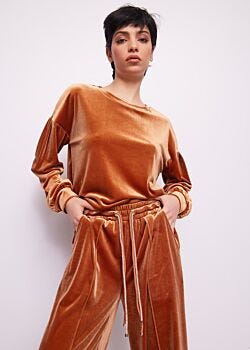 Brown chenille sweatshirt Gaudì Jeans