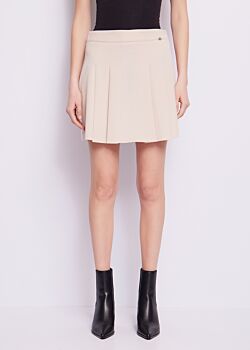 Macadamia Minijupe beige plissée Gaudì Jeans