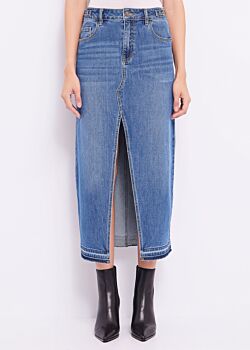 Unico Jupe en denim de coton mélangé Gaudì Jeans