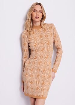 Mini abito in maglia jacquard Gaudì Fashion