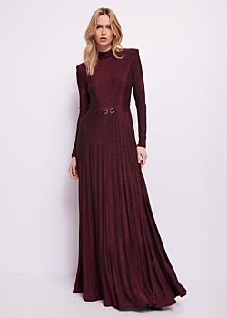 Cordovan-black Tuta in jersey lurex Gaudì Fashion