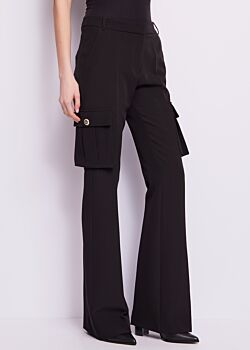 Black Pantaloni cargo elasticizzati Gaudì Fashion