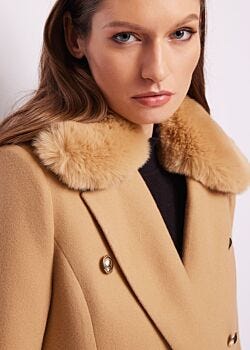 Sand Manteau marron en laine mélangée Gaudì Fashion