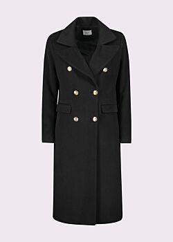 Black doublebreasted coat Gaudì Fashion