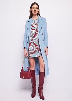 Tourmaline Blue doublebreasted coat Gaudì Fashion