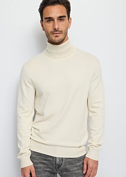 White Onyx White turtle neck jumper Gaudì Man