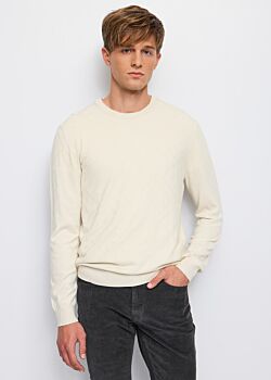 White Onyx Pull blanc à col rond Gaudì Homme