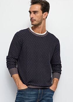 Blackened Peark+sky Maglia girocollo blu Gaudì Uomo