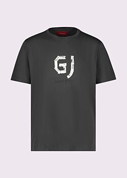 T-shirt verde in cotone con logo Gaudì Uomo
