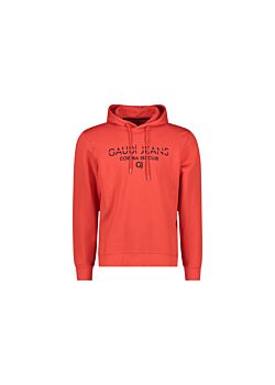 Rosso Felpa rossa in cotone con logo Gaudì Uomo