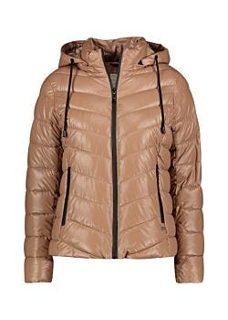 Chipmunk Cropped down jacket with hood Gaudì