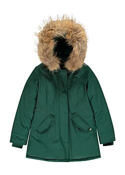 Duck Green Parka with removable fur Gaudì