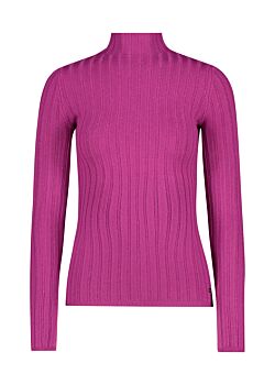 Very Berry Rribbed turtle neck jumper Gaudì