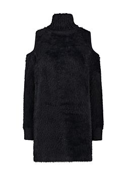 Mini-robe noire en maille Gaudì Fashion