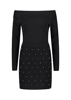 Black Mini-robe noire en maille Gaudì Fashion