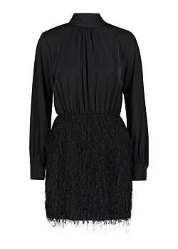 Mini abito nero in georgette Gaudì Fashion