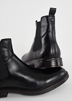 Black Bottines en cuir Gaudì Fashion