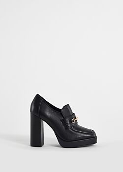 Black Mocassins compensés à talon haut Gaudì Fashion