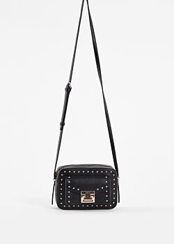 Black crossbody bag with studs Gaudì Fashion