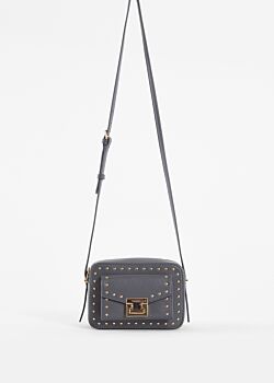 Grey crossbody bag with studs Gaudì Fashion