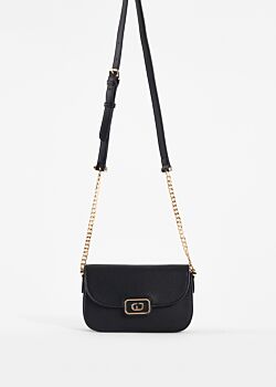 Black fauxleather crossbody bag Gaudì Fashion