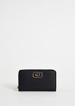 Portefeuille noir entièrement zippé Gaudì Fashion