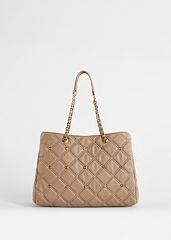 Bolso shopper beige acolchado Gaudì Fashion