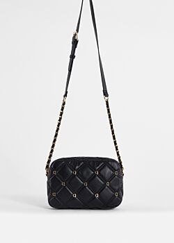 Bolso cruzado negro acolchado Gaudì Fashion