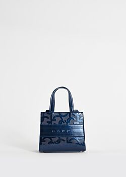 Blue, mini shopper bag with logo Gaudì Fashion