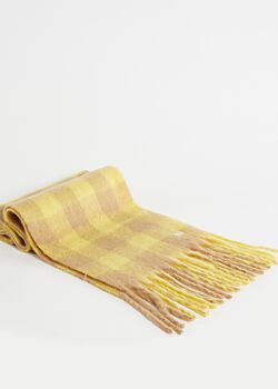 Sciarpa check gialla Gaudì Fashion