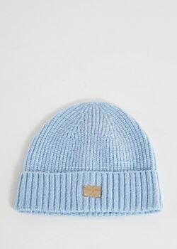 Berretto beanie azzurro in maglia Gaudì Fashion