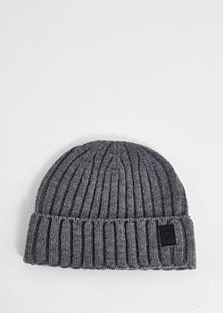 Grey ribbed beanie hat Gaudì Fashion